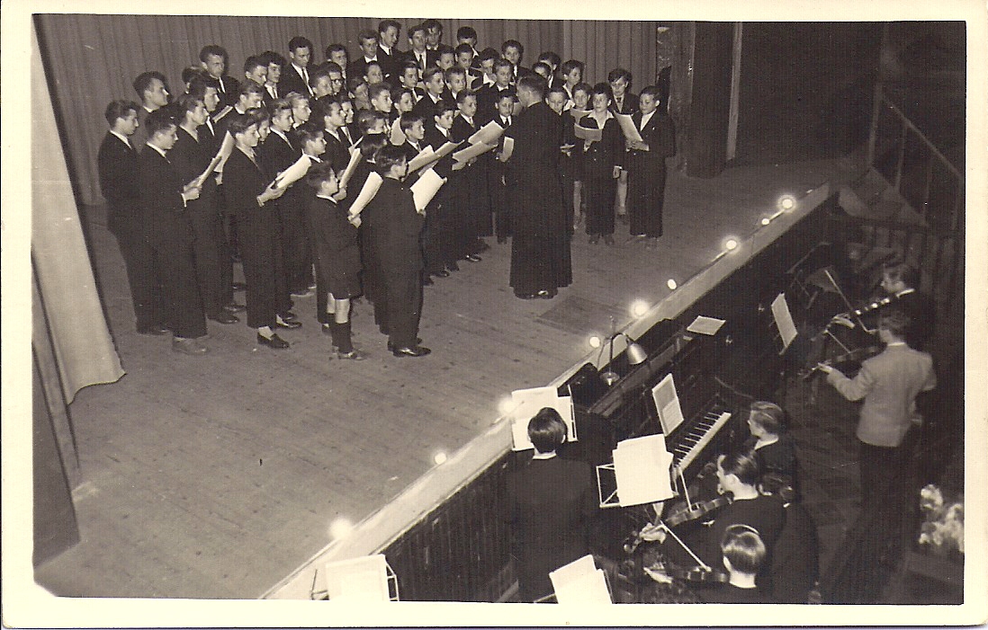 Chorale et orchestre à Waziers en 1951