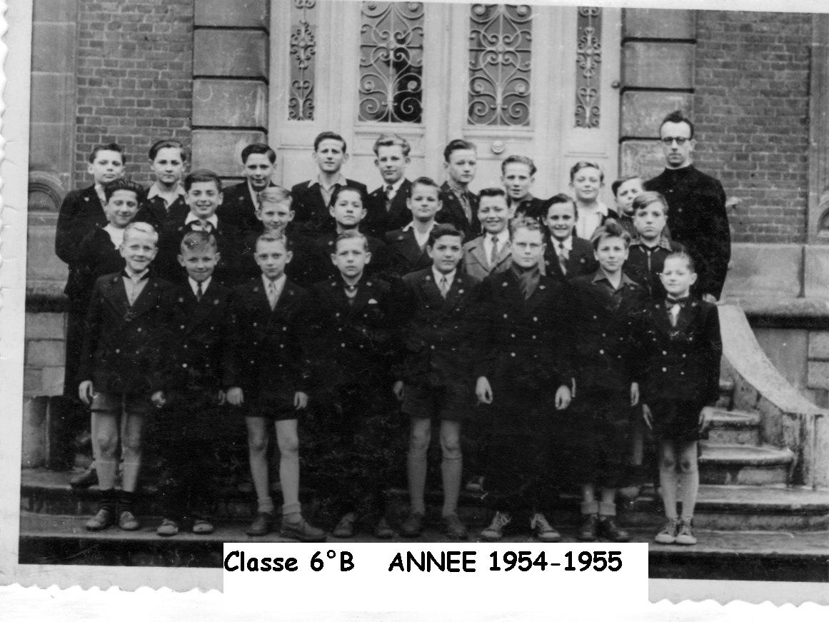 Classe 6° B (1954-55) Abbé Bailleul Photo J. Lesniak