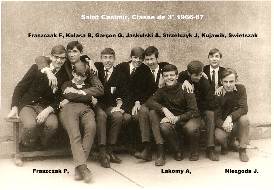 Internat Saint Casimir Classe de troisième 1966-67