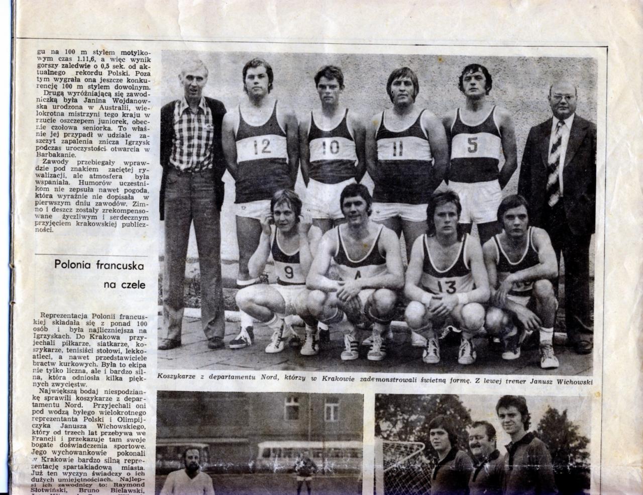 Les Olympiades de la Polonité sont organisées à Cracovie en 1974.