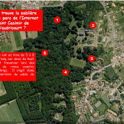 Oû se trouve la sablière dans le parc de l’Internat Saint Casimir de Vaudricourt ?