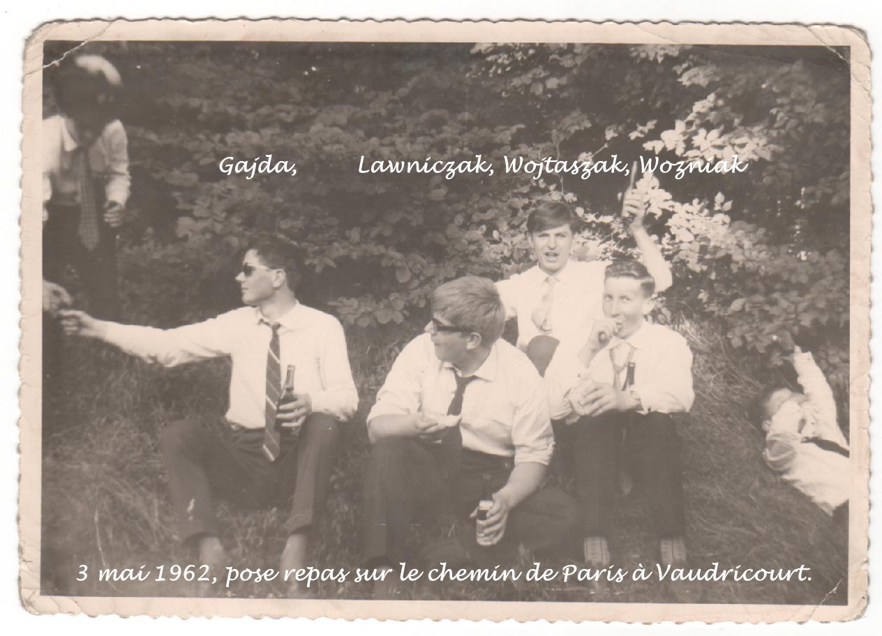 1962 - La veille du bac au retour de Paris avec la chorale