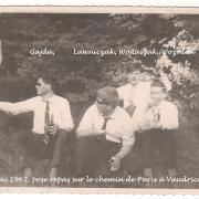 1962 - La veille du bac au retour de Paris avec la chorale