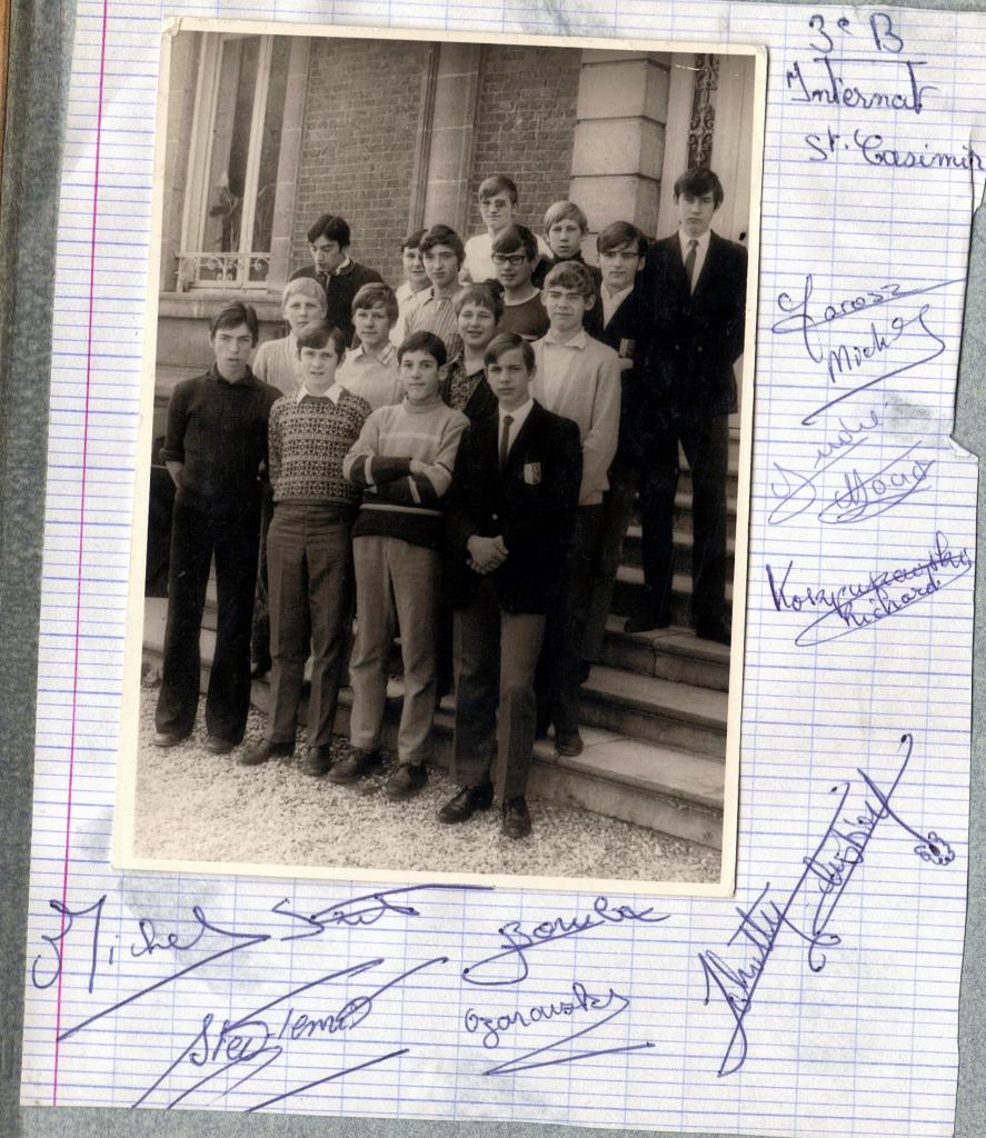 Classe de 3B  1971 (Photo Bednarek)