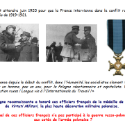 Lequel de ces officiers français n’a pas participé à la guerre russo-polonaise