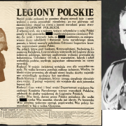En août 1914, l'état polonais n'existe pas. Pilsudski crée les 